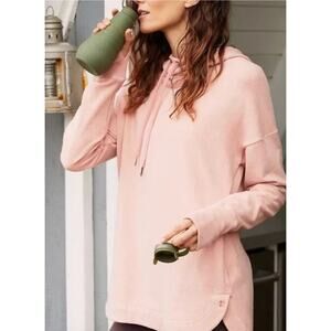 SWEATY BETTY Escape Luxe Hoodie in Misty Rose Pink Size Women's Small